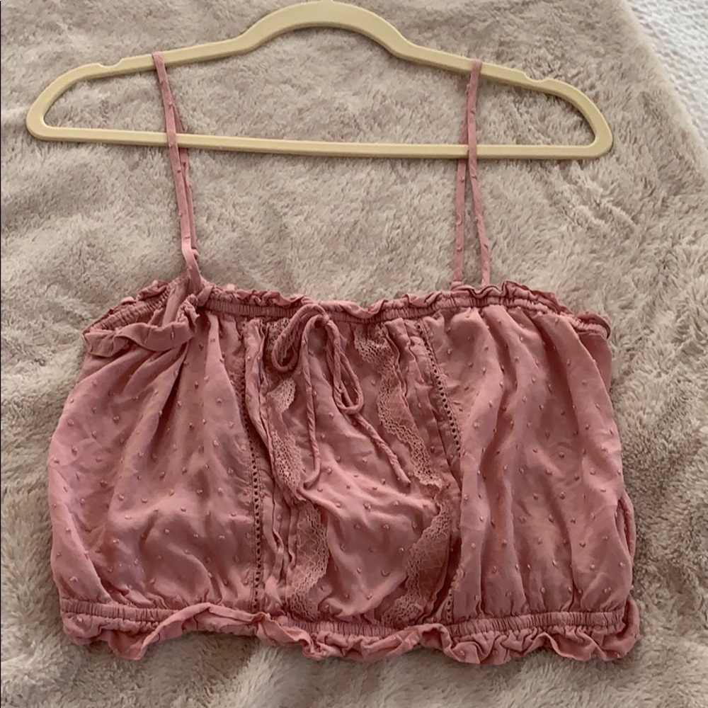 Pink crop top